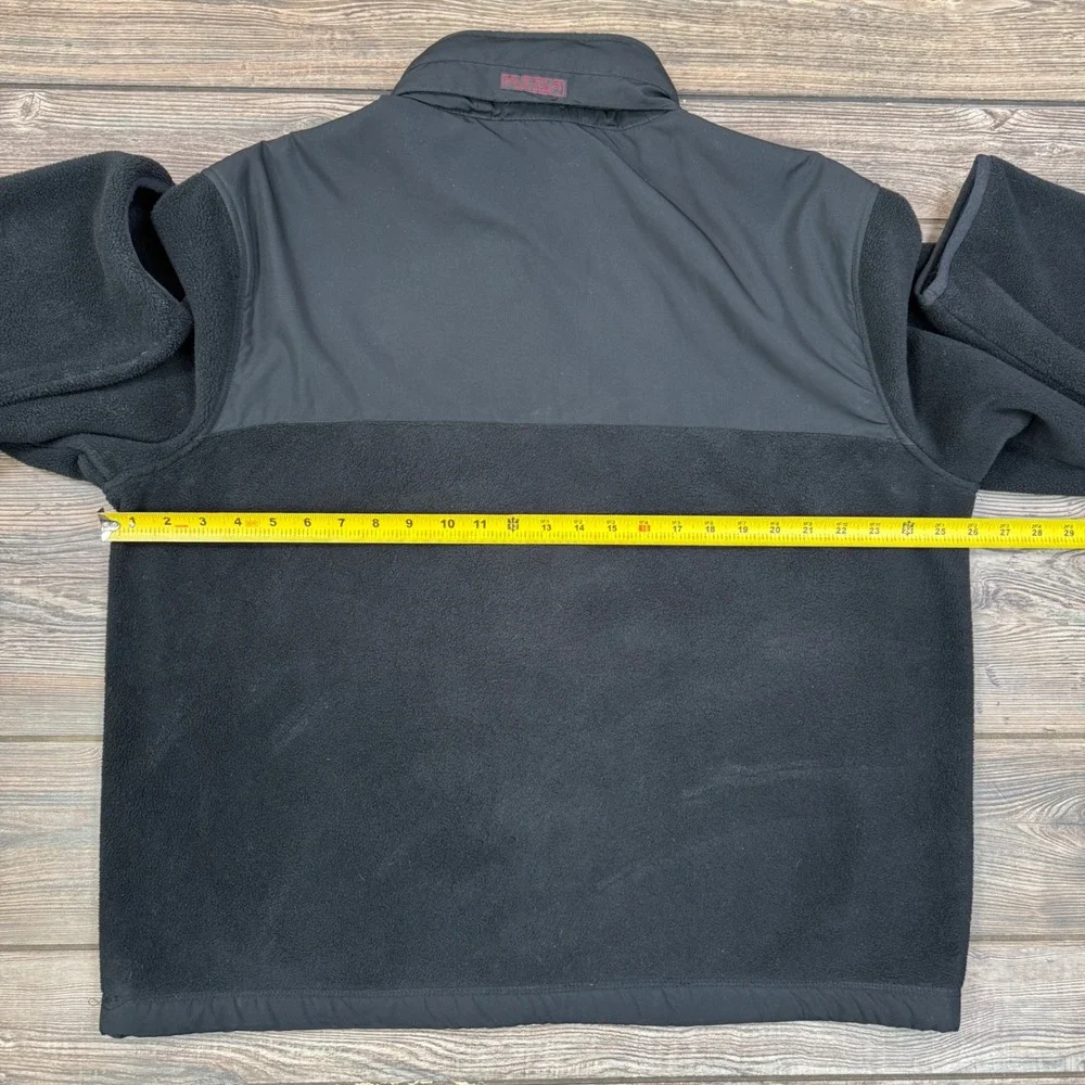 Polo Ralph Lauren‎ Polartec Fleece Jacket Mens XL Black Hybrid Full Zip Hooded